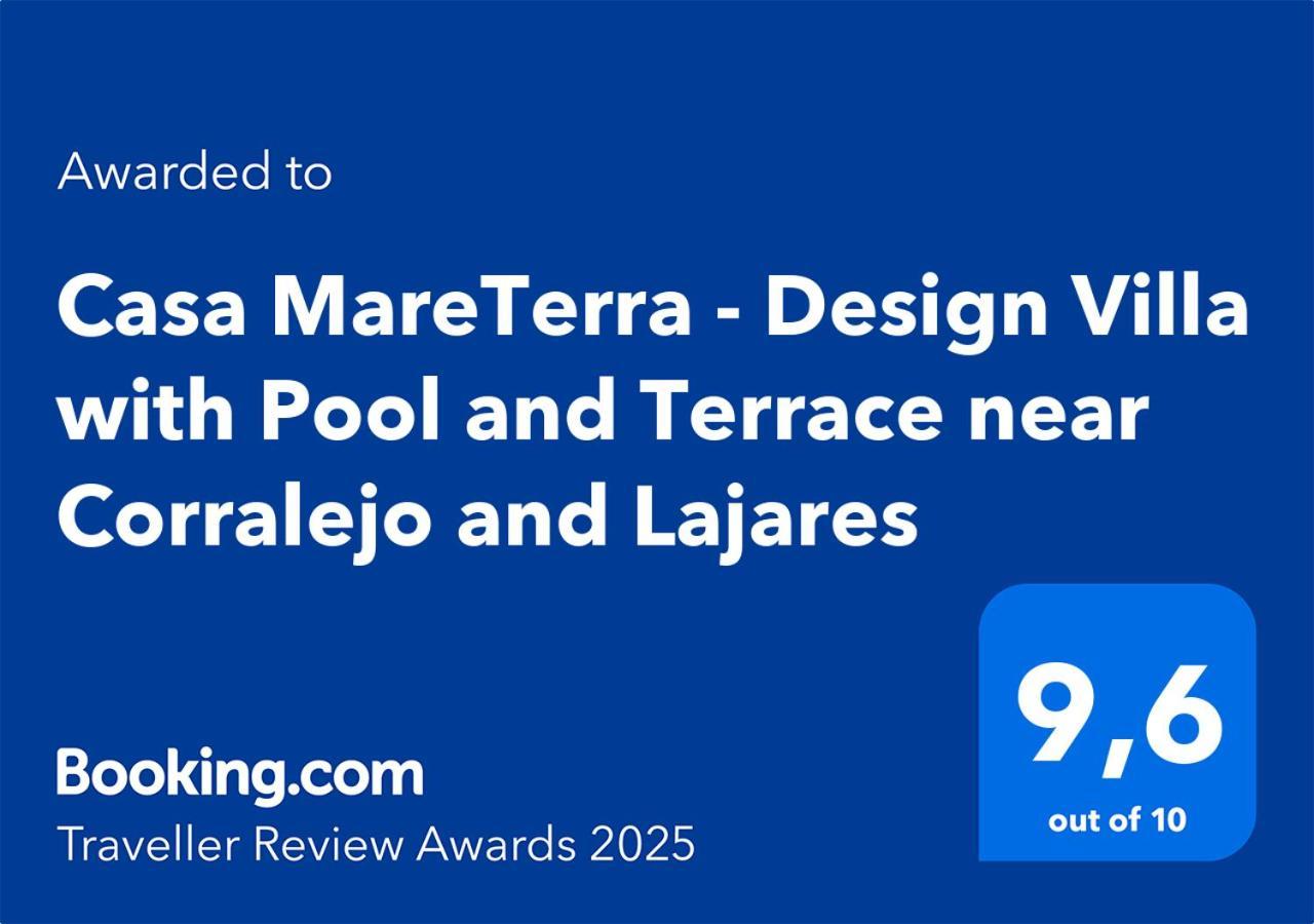 Casa Mareterra - Design Villa With Pool And Terrace Near Corralejo And Lajares Eksteriør bilde
